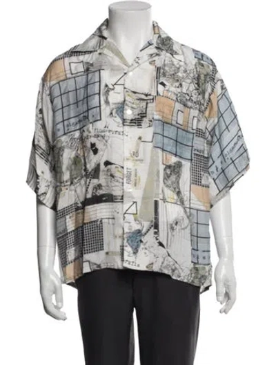 Pre-owned Enfants Riches Deprimes 2022 Graphic Print Shirt W/ Tags In Neutrals