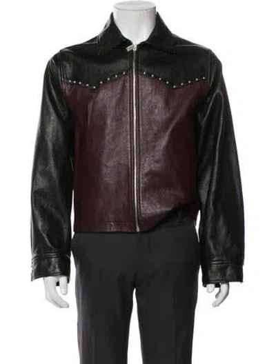 Pre-owned Enfants Riches Deprimes 2024 Two-tone Western Moto Jacket W/ Tags In Multi