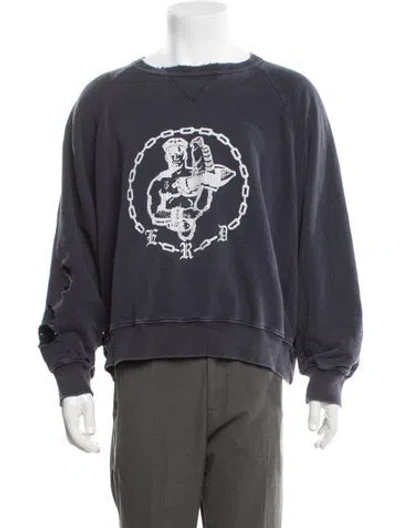 Pre-owned Enfants Riches Deprimes 2025 En Chaine Sweatshirt In Blue