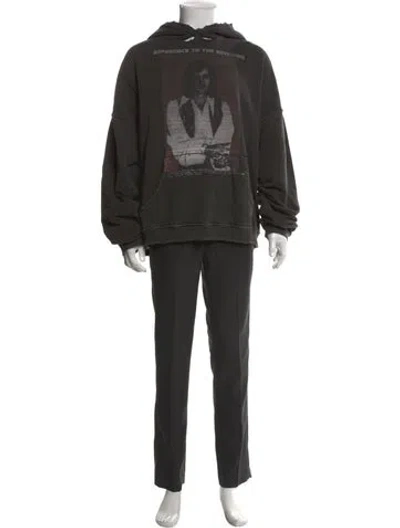 Pre-owned Enfants Riches Deprimes 2025 Graphic Print Hoodie In Gray