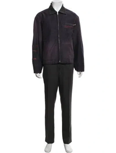 Pre-owned Enfants Riches Deprimes 2025 Overcoat In Purple