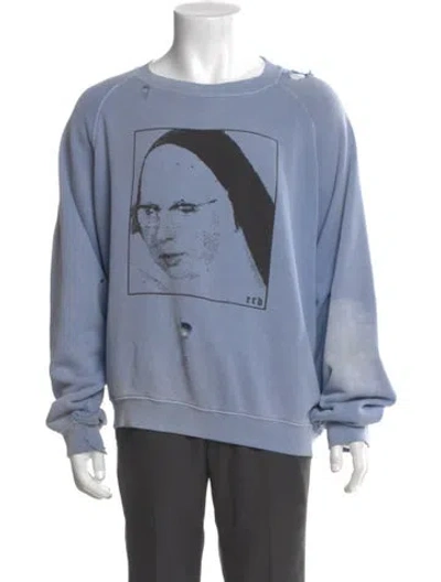 Pre-owned Enfants Riches Deprimes 2025 Singing Nun Sweatshirt In Blue