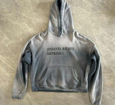 Pre-owned Enfants Riches Deprimes 23ss Sun Sweatshirt In Blue Gray 