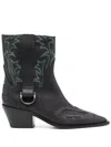 Enfants Riches Deprimes Cut Off Cowboy Boot In Black
