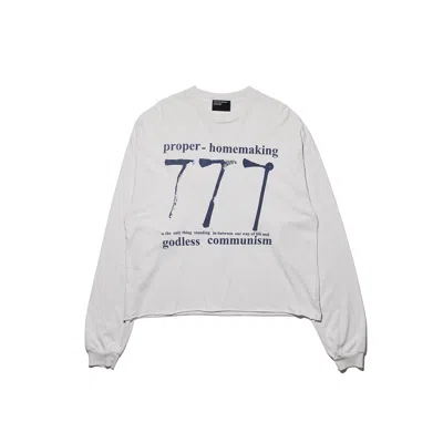 Enfants Riches Deprimes 777 Long Sleeved T-shirt In Gray
