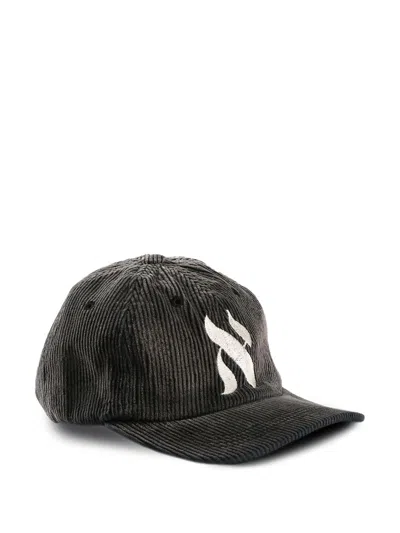 Enfants Riches Deprimes Aleph Corduroy Cap In Black