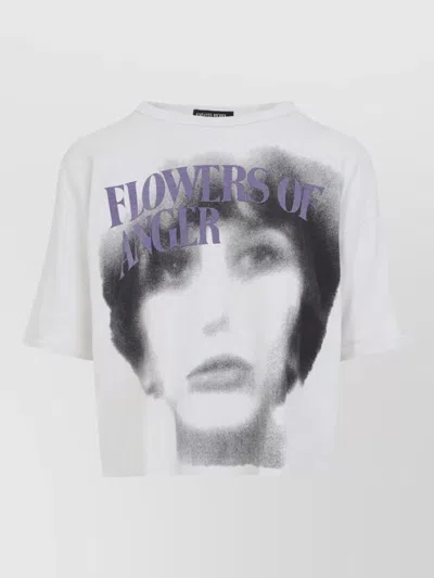 Enfants Riches Deprimes Anger Blossom Graphic Short Sleeve T Shirt In White
