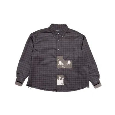 Enfants Riches Deprimes Plaid-pattern Shirt In Gray