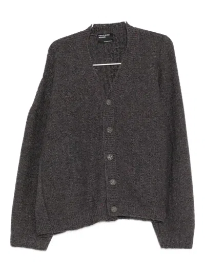 Enfants Riches Deprimes Asymmetrical Cardigan In Gray