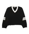 Enfants Riches Deprimes Asymmetrical Varsity V-neck Sweater