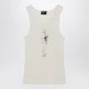 Enfants Riches Deprimes Bad Professor White Vintage-effect Tank Top In Neutral