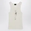 Enfants Riches Deprimes Bad Professor White Vintage-effect Tank Top In Neutral