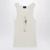 Enfants Riches Deprimes Bad Professor White Vintage-effect Tank Top In Neutral