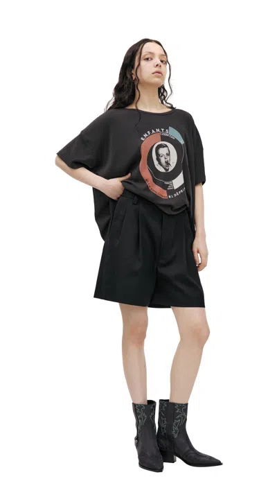 Enfants Riches Deprimes Basic Wool Shorts In Black
