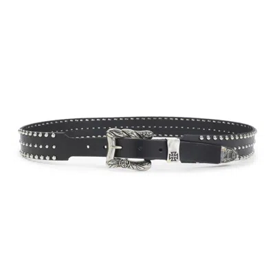 Enfants Riches Deprimes Lock Jaw Dome Studded Belt In Black