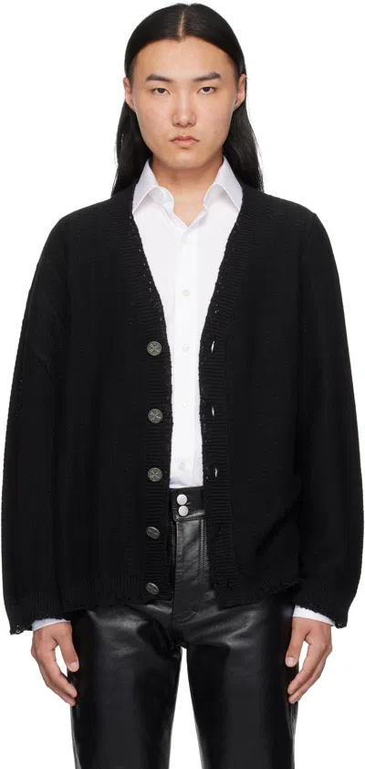 Enfants Riches Deprimes Black Asymmetrical Cardigan