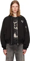 Enfants Riches Deprimes Enfants Video Bomber Jacket With Zip In Black In Black