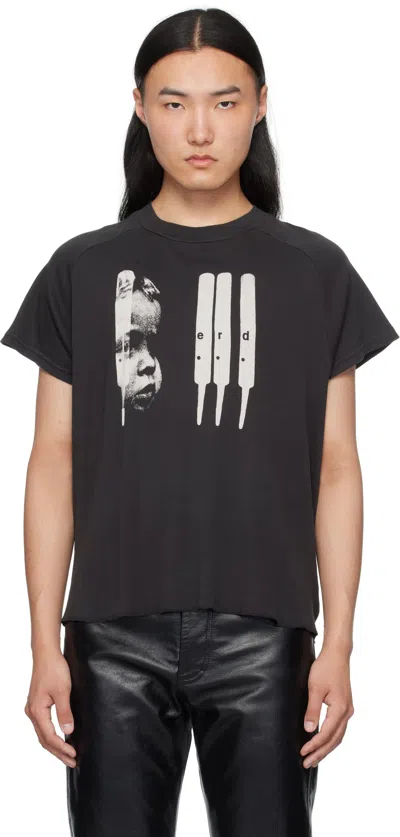 Enfants Riches Deprimes Black 'erd' Baby Raglan T-shirt