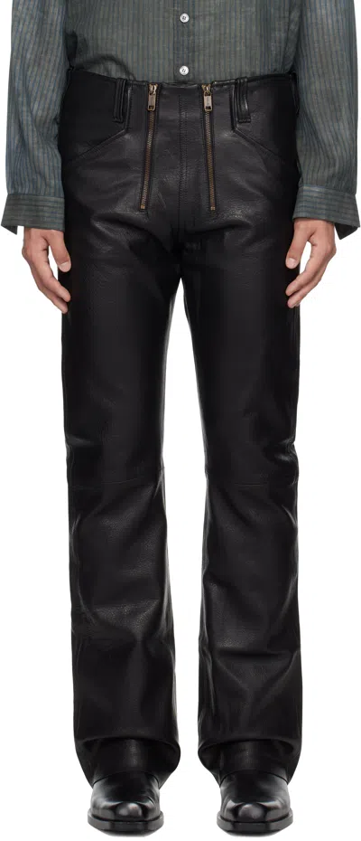 Enfants Riches Deprimes Black German Engineering Leather Pants