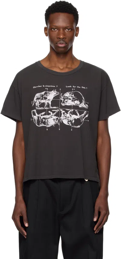 ENFANTS RICHES DEPRIMES BLACK 'LOOK FOR THE FIFTH' T-SHIRT
