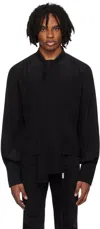 Enfants Riches Deprimes Black Pussy Bow Shirt In Black