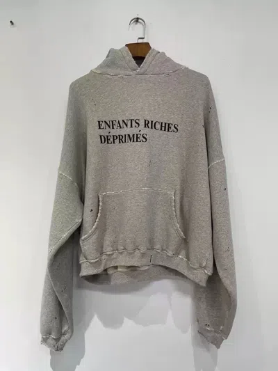 Pre-owned Enfants Riches Deprimes Blotter Hoodie In Grey