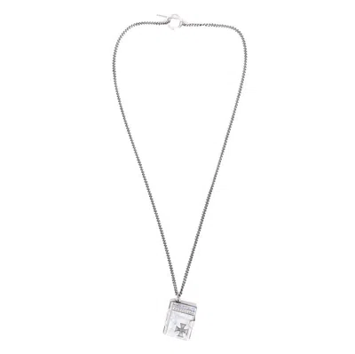 Enfants Riches Deprimes Book Necklace In Metallic