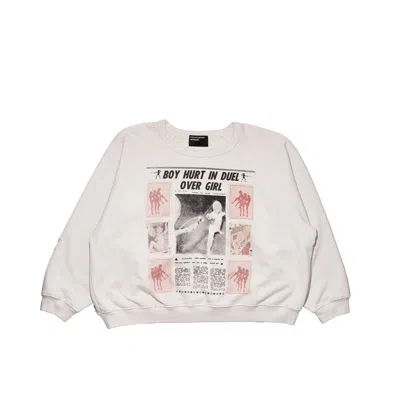 Enfants Riches Deprimes Boy Hurt In Duel Sweatshirt In White