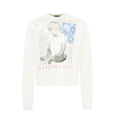 Enfants Riches Deprimes Calculate Your Birthright Long Sleeve T-shirt In White
