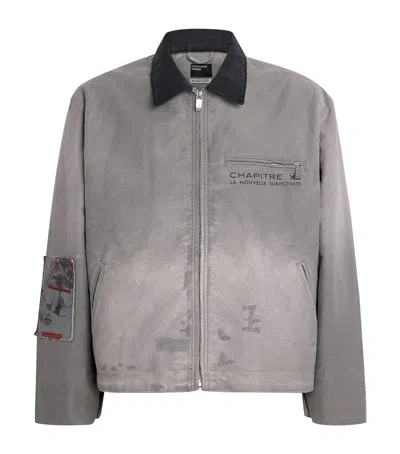 Enfants Riches Deprimes Canvas Chapitre Xxi Moleskin Jacket In Gray