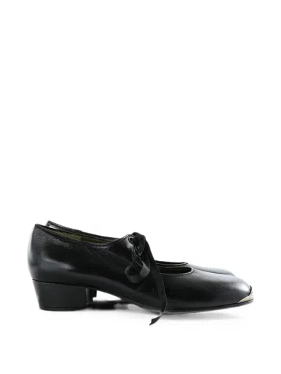 Enfants Riches Deprimes Catholic Tap Metal-tip Leather Pumps In Black