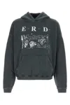 Enfants Riches Deprimes Charcoal Cotton Oversize My Role In The War Sweatshirt In Green