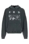 Enfants Riches Deprimes Charcoal Cotton Oversize My Role In The War Sweatshirt In Green