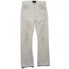 Enfants Riches Deprimes Distressed Cotton Jeans In White