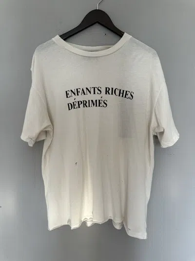 Pre-owned Enfants Riches Deprimes Classic Logo T-shirt / White