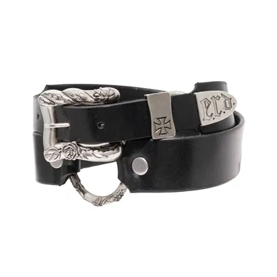 Pre-owned Enfants Riches Deprimes Enfants Riches Déprimés Classic Rose Double Ring Belt 'black' | Men's Size Xxxs