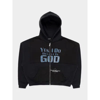 Pre-owned Enfants Riches Deprimes Columbine Zip Hoodie In Black