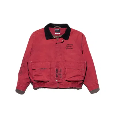 Enfants Riches Deprimes Constructivist Hunting Jacket In Red