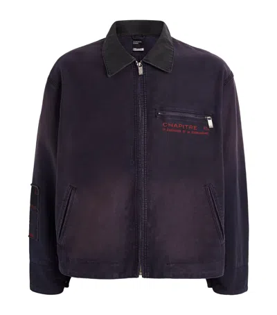 Enfants Riches Deprimes Cotton Moleskin Chapter Xii Work Jacket In Purple