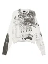 Enfants Riches Deprimes The Ballroom Dance Knitted Sweater In White