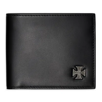 Enfants Riches Deprimes Croix De Fer Wallet Capri Boxed Calf In Black