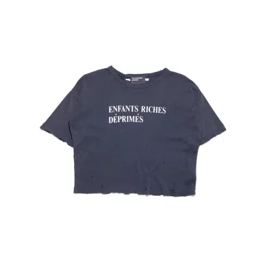 Enfants Riches Deprimes Cropped T-shirt In Black