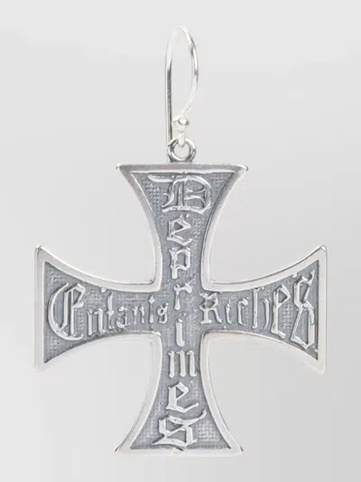 Enfants Riches Deprimes Cross Pendant Necklace Engraved Design Charm
