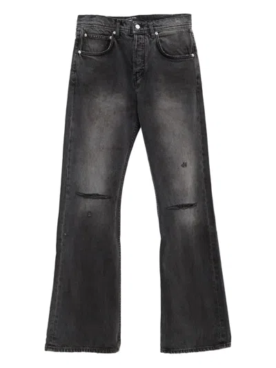Enfants Riches Deprimes Distressed Bootcut Jeans In Gold