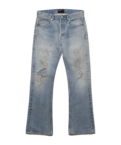 Enfants Riches Deprimes Enfants Riches Déprimés Distressed Flare Jeans In Gray