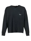 Enfants Riches Deprimes Distressed Long-sleeve T-shirt In Blue