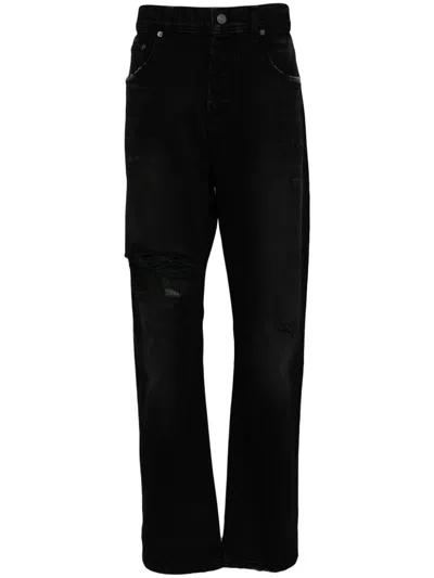Enfants Riches Deprimes Distressed Washed T-shirt In Black