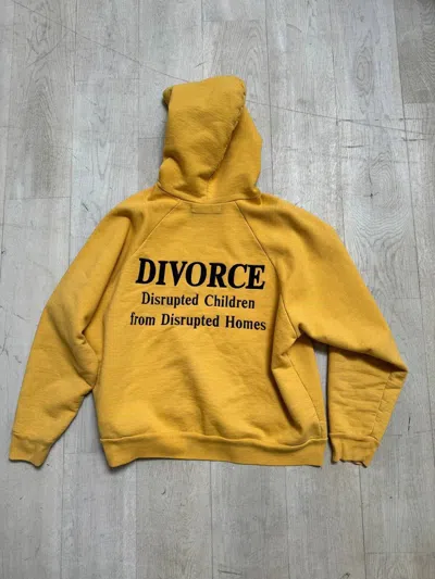 Pre-owned Enfants Riches Deprimes Divorce Hoodie In Yellow