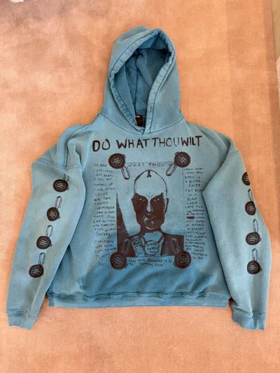 Pre-owned Enfants Riches Deprimes Do What Thou Wilt Hoodie P/e '24 In Blue