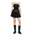 Enfants Riches Deprimes Double-belted Mini Dress In Black